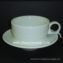 Taza y platillo de espresso de porcelana (CY-P527)